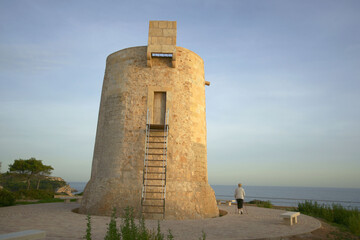 Fototapeta na wymiar Torre Nova de Sa Roca Fesa (s.XVI).Santanyi.Mallorca.Baleares.España.