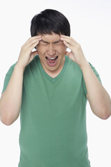 Naklejka premium Man looking very frustrated