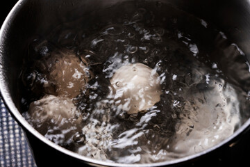Three Egg In The Boiling Water