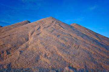Montaña de sal.Salinas de levante.Migjorn.Mallorca.Islas Baleares. España.