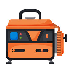 Generator vector icon.Cartoon vector icon isolated on white background generator.