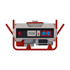 Generator vector icon.Cartoon vector icon isolated on white background generator.