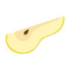 Pear vector icon.Cartoon vector icon isolated on white background pear.