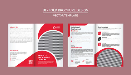 Bi-Fold Brochure Design Template for your Company, Corporate, Business, Advertising, Marketing, Agency, and Internet business.
