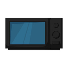 Microwave vector icon.Cartoon vector icon isolated on white background microwave.