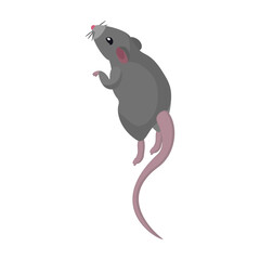 Mouse vector icon.Cartoon vector icon isolated on white background mouse.