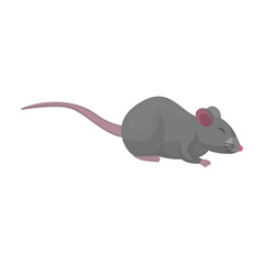 Mouse vector icon.Cartoon vector icon isolated on white background mouse.
