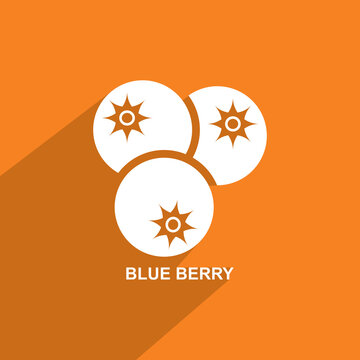 Blue Berry Icon, Health Icon Vector