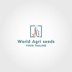 Agriculture Seeds Vector logo