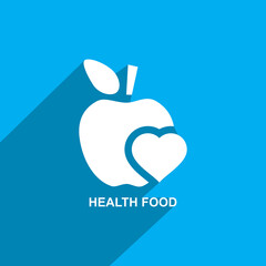 health food icon, health icon vector