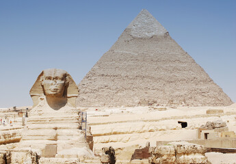 Fototapeta na wymiar The Great Sphinx in Cairo. Giza, Egypt