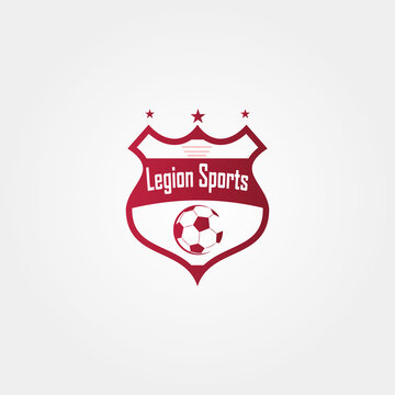 football app sport community logo design template