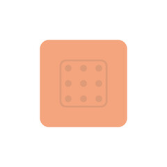 Medical plaster, Patch flat icon, vector illustration isolated on white background
