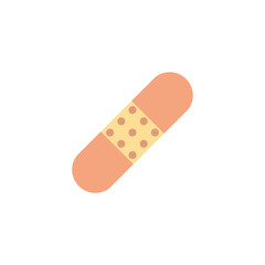 Medical plaster, Patch flat icon, vector illustration isolated on white background