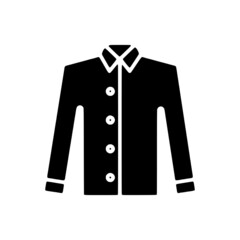 vector illustration icon of clothes glyph