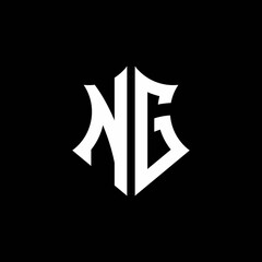 NG monogram logo with a sharp shield style