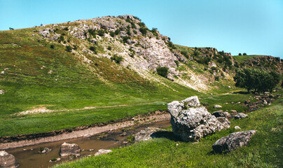 Trinca Nature Reserve in Republic of Moldova. Trinca village. Green landscape. Amazing Nature. Park...