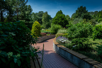 Fototapeta na wymiar Ogród Arboretum w Bolestraszycach 