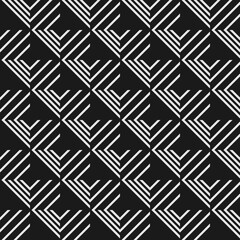 Seamless abstract linear pattern with elements of corners
