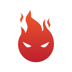 FIRE ELEMENT WITH EYES TEMPLATE 