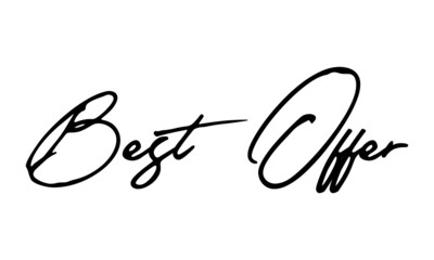 Best Offer Handwritten Font Calligraphy Font For Sale Banners Flyers 
and Templates