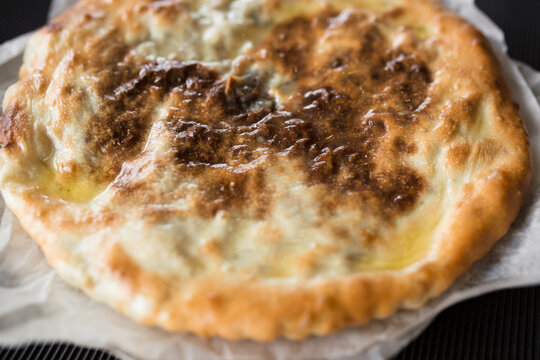 Georgian Pita Close-up. View From Above