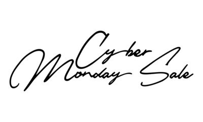 Cyber Monday Sale Handwritten Font Calligraphy Font For Sale Banners Flyers 
and Templates