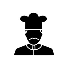 vector illustration icon of Human Avatar glyph