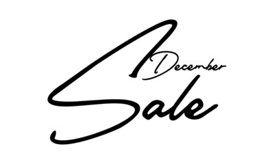 December Sale Handwritten Font Calligraphy Font For Sale Banners Flyers 
and Templates