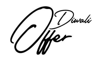 Diwali Offer Handwritten Font Calligraphy Font For Sale Banners Flyers 
and Templates
