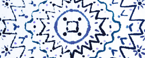 Dark Blue Dirty Banner. Cyan Artistic Element.