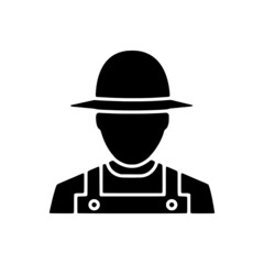 vector illustration icon of Human Avatar glyph