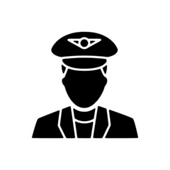 vector illustration icon of Human Avatar glyph