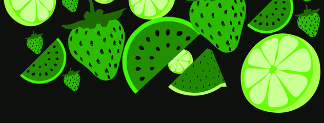 Green fruits Pattern