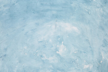 Blue concrete background, wall with texture, preparation for design. Copy space.