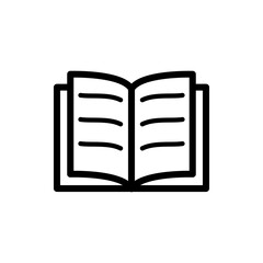 open book icon logo illustration design