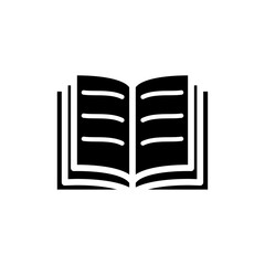 open book icon logo illustration design