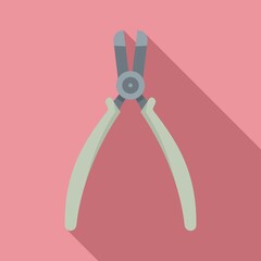 Forceps icon. Flat illustration of forceps vector icon for web design