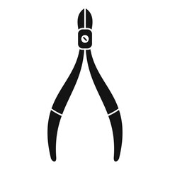 Accessory forceps icon. Simple illustration of accessory forceps vector icon for web design isolated on white background