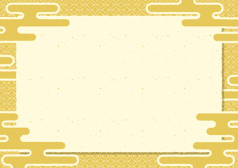 和紙の金箔フレーム