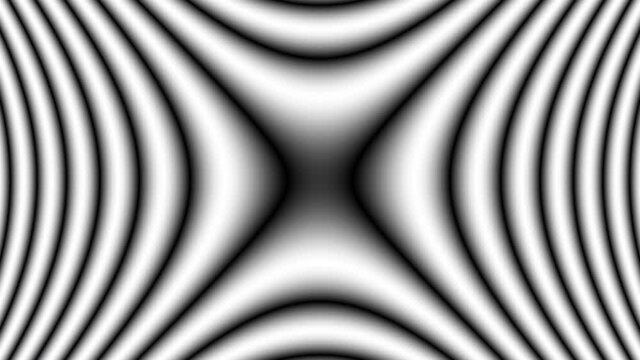 Abstract CGI motion background with moving colored hyperbolic shapes in perfect seamless loop (3840 x 2160, 30 fps).