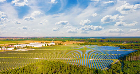 Solar energy from plant of cells - solar powered in industry