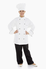 Portrait of a female chef smiling