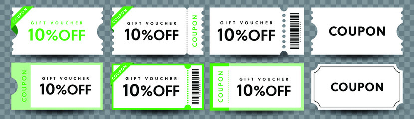 COUPON FASHION TICKET CARD  element template for graphics design. Vector illustration