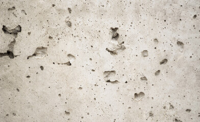 Porous on white concrete surface.