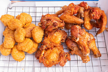 Fried chicken, popular street food