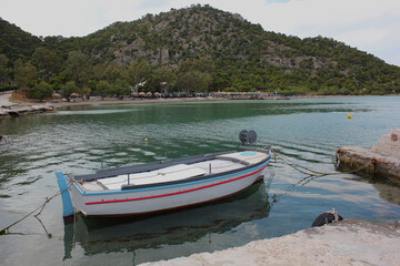 Fototapeta na wymiar Lake Vouliagmeni near Loutraki Greece
