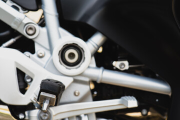 chrome d'une moto