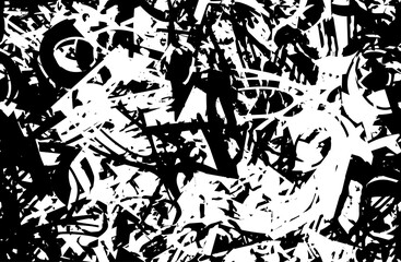 Grunge texture black and white seamless