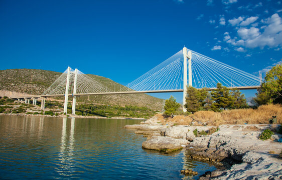 Chalkida Bridge, in Kahlkis. It links the island of Evia to mainland Greece.